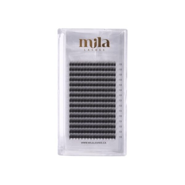 Extension de cils Effet libanais 1D (Classique) - Noir Courbe D